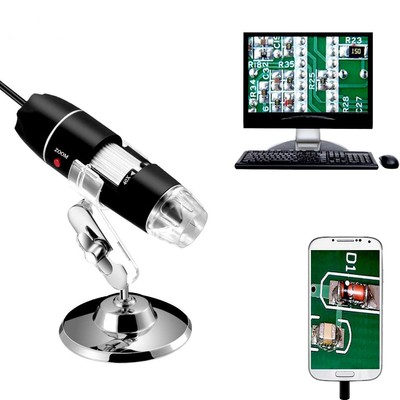 40 to 1000x Magnification Endoscope, 8 LED USB 2.0 Digital Microscope, Mini C...