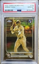 Jeremy Pena Rc 96/199 Cast In Golf 2022 Gilded Chrome PSA 10 GEM MINT