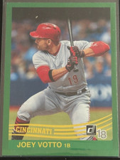 Joey Votto 2018 Panini Donruss Green  Foil #231 Cincinnati Reds