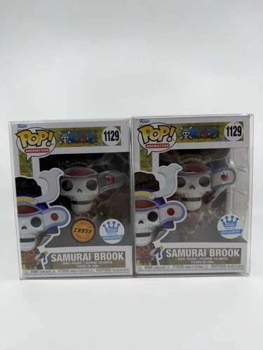 BUNDLE: Funko Pop! Vinyl: One Piece - Samurai Brook #1129 - Funko Excl. w/ Chase