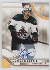 2024 SP Authentic 2023-24 Base Update 2024-25 Limited Matias Maccelli Auto 2o7