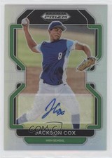 2022 Panini Prizm Draft Picks Silver Prizm Auto Jackson Cox #PDP50 Auto s1i