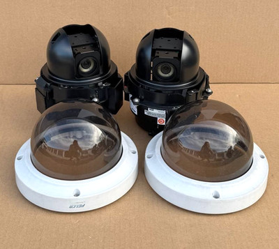 Lot of 2 PELCO P1220-ESR0 SP PRO 1080 20X ENV PDNT SR GREY CAMERA