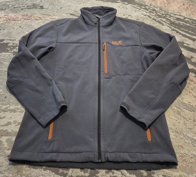 Jack Wolfskin Flex Shield graue leichte Softshelljacke Gr. Large 