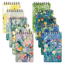 10 Pcs Small Spiral Notebooks, 5 x 3 Inch Pocket Notebook Lined Pages
