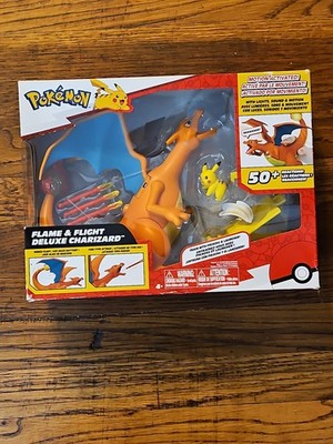 Pokemon Flame & Flight Deluxe Charizard Set Lights Motion And Sound! New In Box!