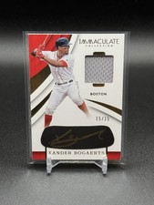 2018 Panini Immaculate Xander Bogaerts CMS-XB Eye Black Patch Auto 15/15 Padres