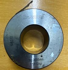 Bowers Ring Gage 30.0005mm (1.18112in) Inspection Gauge MPN 148270