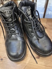 Womans Arco black safety boots, steel toe cap  for work environments UK 5