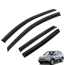 4Pcs Black Rain Guards Window Visors for CR-V 2007-2011
