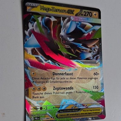 Pokémon TCG Mega-Zeraora EX 027/084 Deutsch Holo Ultra Rare EX KP 270