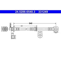 Ate 24.5286-0540.3 Bremsschlauch