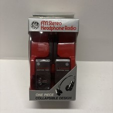 Vintage GE FM Stereo Headphone Radio 7-1285 In Package