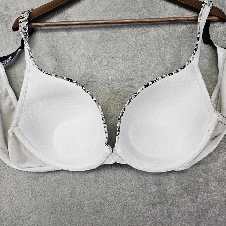 Sujetador Cacique 44B Boost Plunge Estampado Floral Ligeramente Acolchado Con Aros Algodón Foto 4 de 4