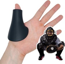Ochraniacz na kciuk Catcher do baseballu i softballu w 2 rozmiarach Duży, czarny
