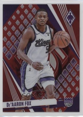 2023-24 Panini Phoenix Red 127/199 De'Aaron Fox #90 16wc