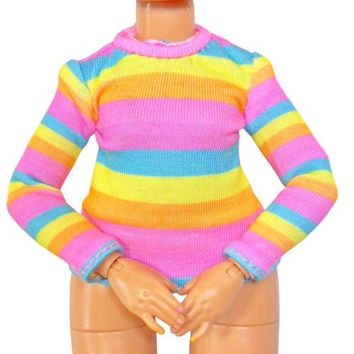 Rainbow High Sparkle & Shine Rosetta Doll Outfit Top Striped Long Sleeve Shirt