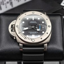 Panerai Luminor Submersible PAM01305 47mm Titanium Black Dial Box Papers 2019 8