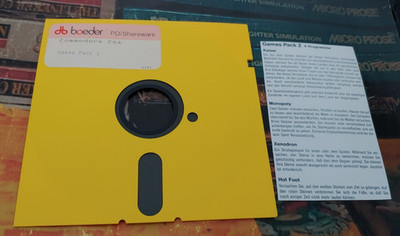 Games Pack 2 (Boeder 1990) Commodore C 64 (Diskette) works 8-bit classic