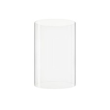 D-4" H-6" Glass Open Ended Hurricane Candleholder Bottomless Cylinder Sleeve ...