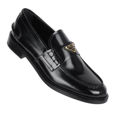 Prada Triangle Logo Brushed Loafers 1D813N 055 F0002 FA020 125680478 [P] - Photo 1/4