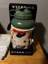 Hydrojug 73oz Water Bottle Bundle. Leakproof Jug W/pocketed Insulator Sleeve,