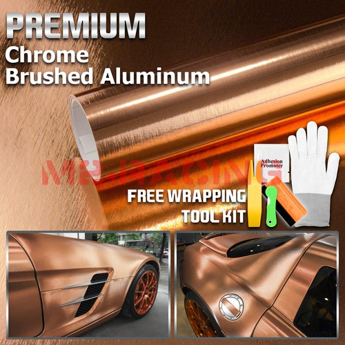 Premium Chrome Brushed Aluminum Steel Car Vinyl Wrap Sticker Decal Air Release - Picture 38 of 38