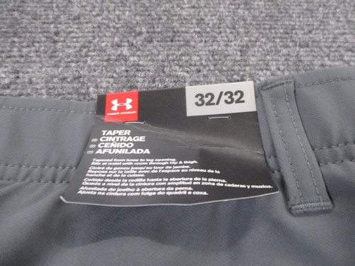 Under Armour Pants Mens 32 Gray Performance Chino Golf Tapered Stretch NEW - Picture 11 of 12