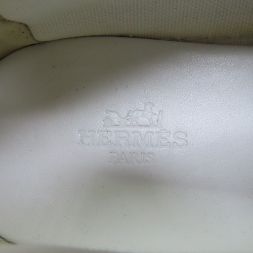 HERMES Rosa Espadrille Sneakers Canvas Navy Blue Size 36 - Picture 7 of 9