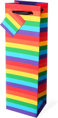 Cakewalk (Bags) Rainbow Single-Bottle Wine Bag 1 Count (Pack of 1) 