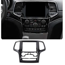 Gloss Black Center Radio Navigation Panel Cover For Jeep Grand Cherokee 2014-18
