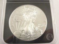 2015 Genuine Uncirculated American 1oz Fine Silver EAGLE. PCS.