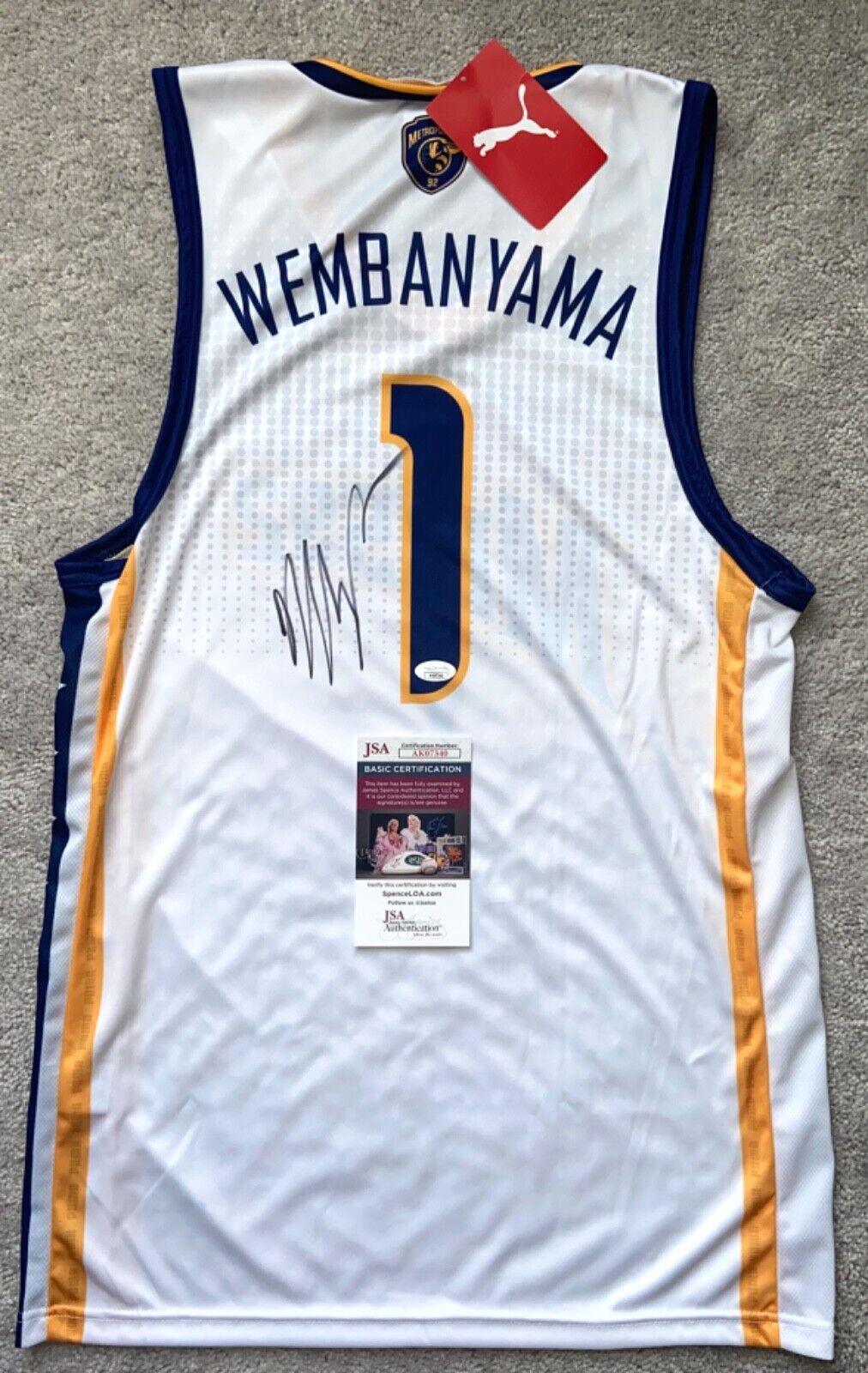 Victor Wembanyama Metropolitans 92 Jersey – Urban Culture