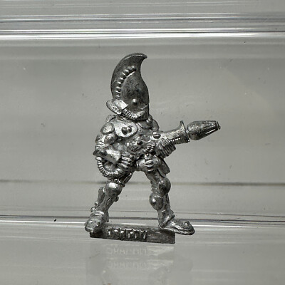 Vintage Warhammer 40K Eldar Fire Dragon Figure Meltagun Citadel Metal C