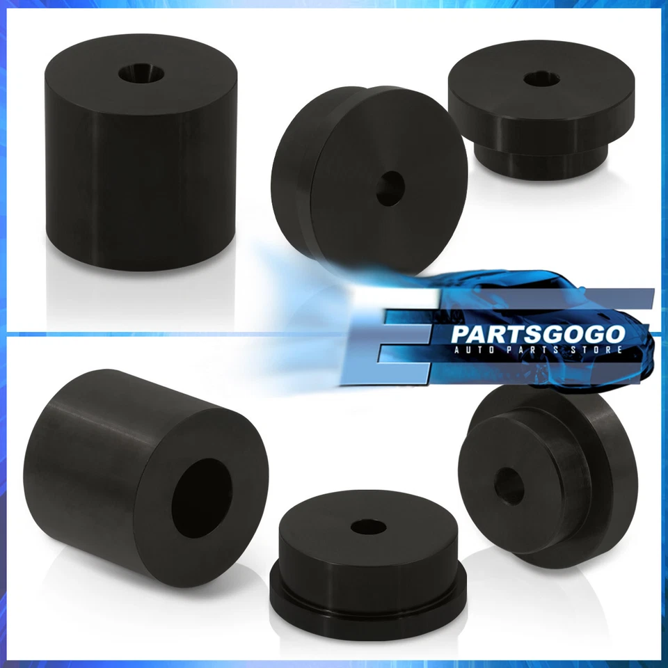 For 03-09 Nissan 350Z Z33 G35 VQ35 6PC Rear Differential Mount Bushing Kit Black - Image 2 of 3
