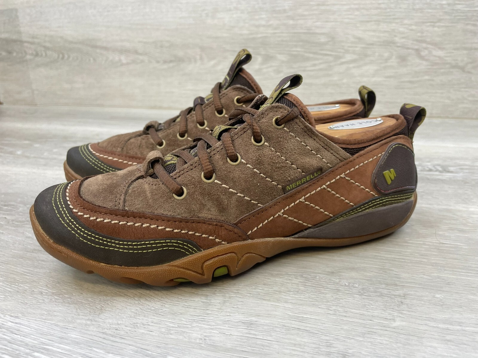Merrell Sneaker Marrone 7 Scamosciato Escursionismo Trail Stringate Comfort Outdoor Grip Scarpe
