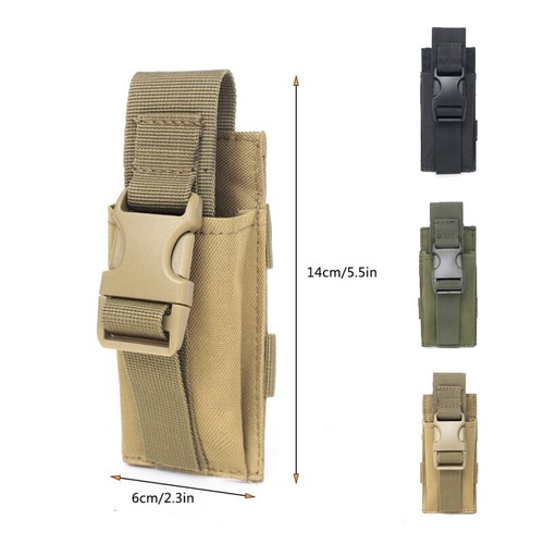 Tactical Molle Magazine Pouches Flashlight Holder Carrier Storage Bags Hiking