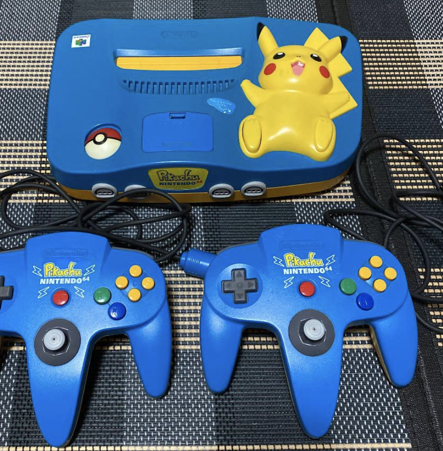 Nintendo 64 console Pokemon Pikachu Blue Yellow N64 from JAPAN | eBay