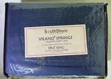 Southshore Fine Linen Vilano Springs Pleated Sheets Extra Deep Pocket Split King