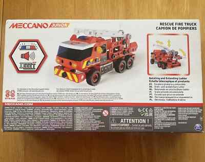 Meccano Junior Rescue Fire Engine Truck 150pcs Building Set Kids