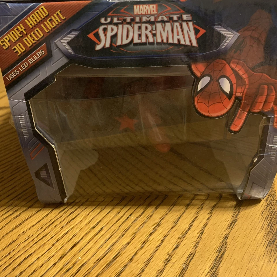 Marvel Spiderman Hand 3D LED Wall Light | Battery Operated Night Lamp + Sticker - Image 4 of 4