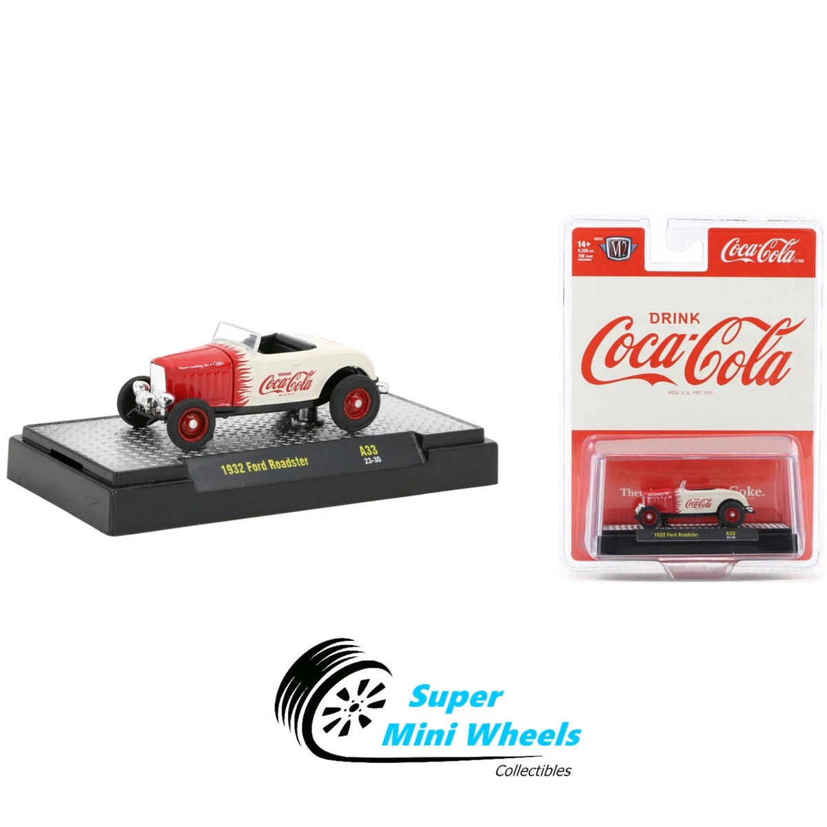 M2 Machines 1:64 Coca Cola ​​1932 Ford Roadster - A33-23-30 | eBay
