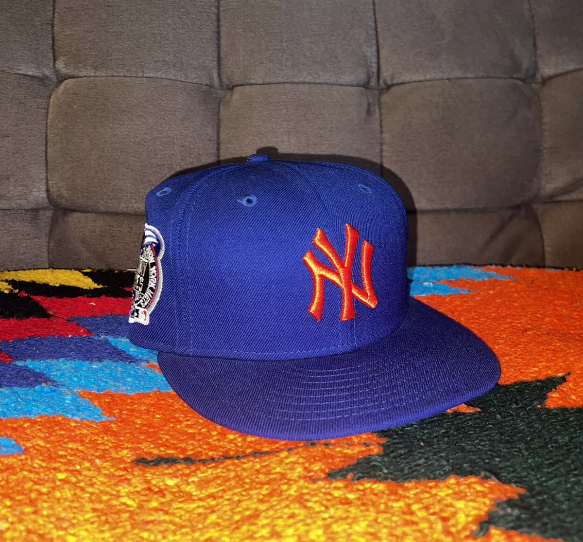 RARE KITH New Era NY Yankees Fitted Hat Subway Patch Blue Orange Gray Mets  7 1/4