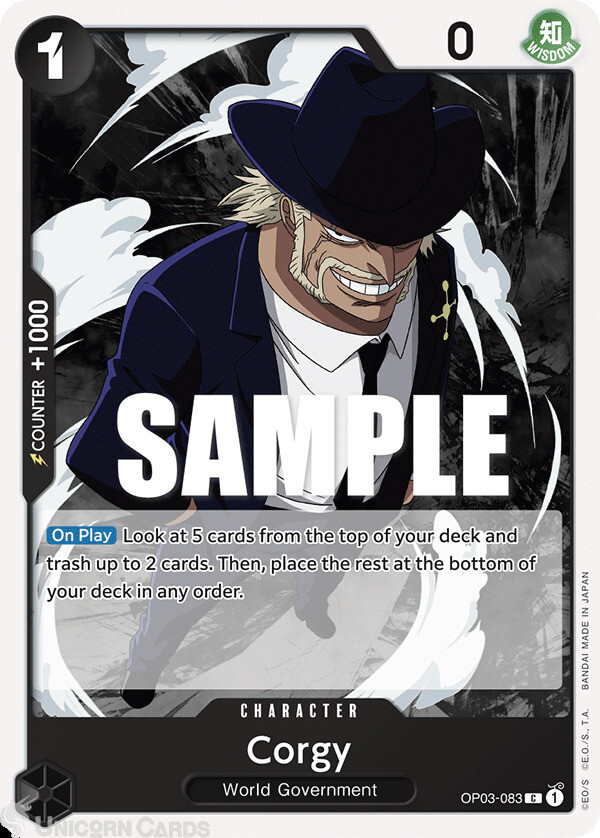 OP03-083 Corgy :: Common One Piece TCG Card :: OP03: Pillars of Strength ::