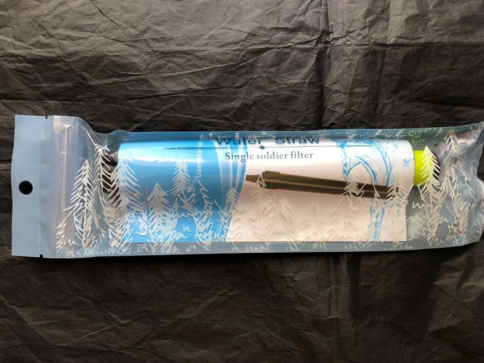 New Sealed LOGEST Portable Water Filter Straws EMERGENCY  OUTDOOR  BACKPACKING