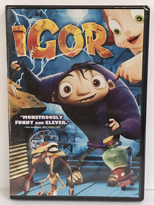 IGOR DVD + Special features! Animated Kids Family Movie, New Sealed!