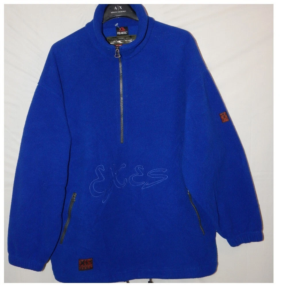 Y2K Fleece jacket, sweatshirt with Polartec technology EXES. Size M Oversized Fi