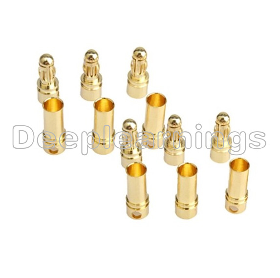 20 Pairs 3.5mm Gold Bullet Connectors - Banana Plugs For RC Battery, ESC, Motor Wiring (Male & Female) - View #6