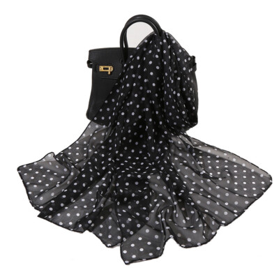 Mode Tupfen Muster Damen Schals Chiffon Schal Designer Frauen Schal