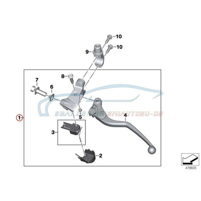 Steuerung Kupplung BMW F 750 GS Clutch Control 32729457890 online 